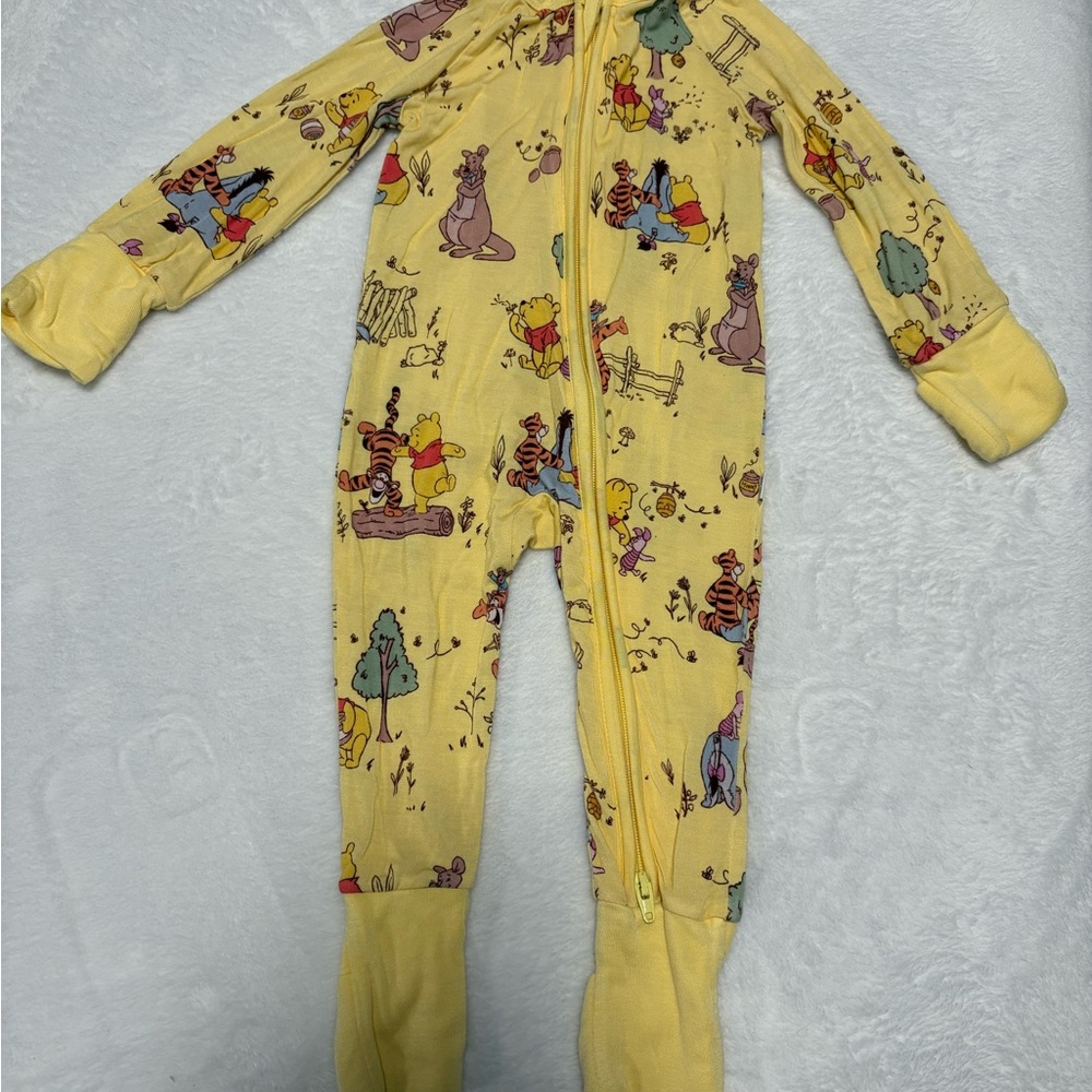 Little Sleepies Disney Winnie the Pooh Zippy Pajamas | 0–3 Months | VGUC